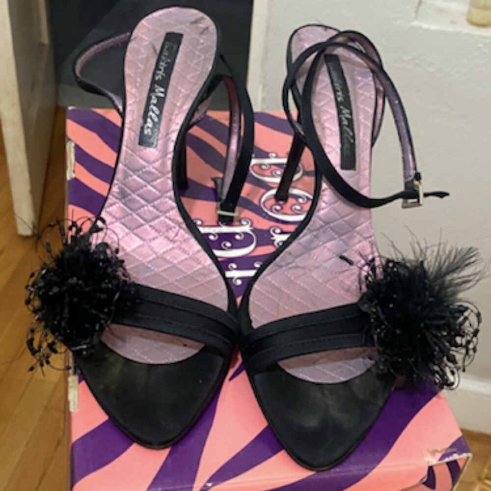 Tsakiris Mallas women black sandals size 38
